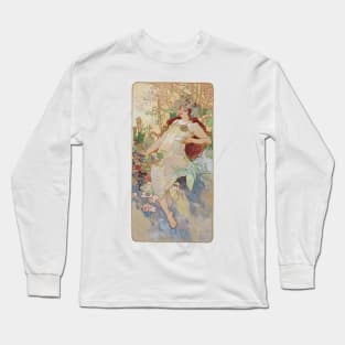 Four Seasons by Mucha, Summer Long Sleeve T-Shirt